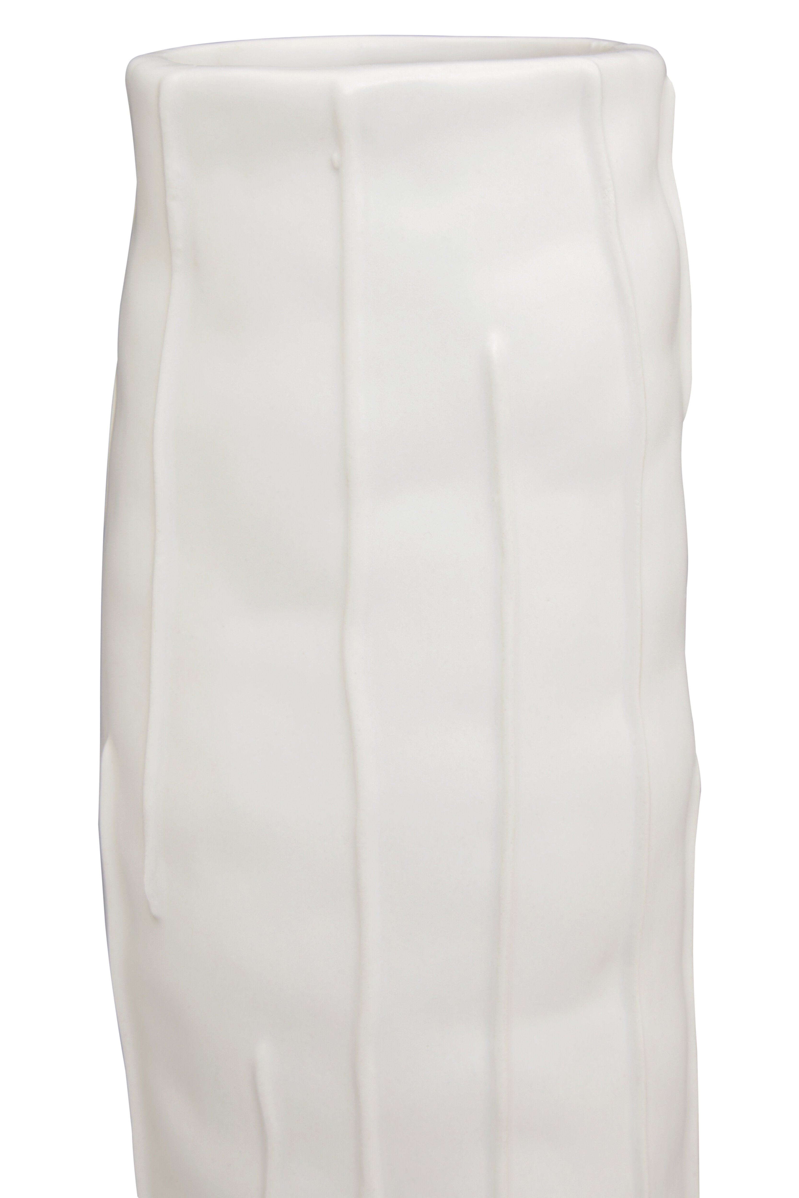 Allori Textured White Ceramic Vase Large